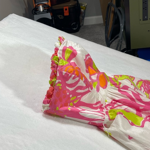 Lilly Pulitzer “Blossom” strapless dress w/basque waist - Picture 5 of 9